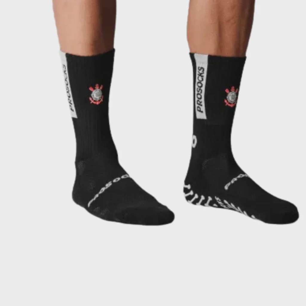 Imagem 2 do produto Meia Cano Alto de Futebol Corinthians Pro Socks Ultragrip - Masculino