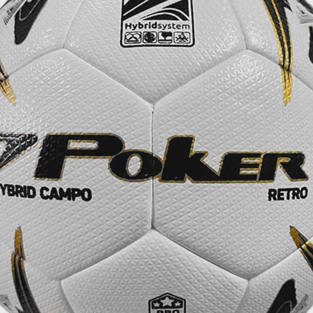 Imagem 3 do produto Bola de Futebol de Campo Poker Hybrid Retro