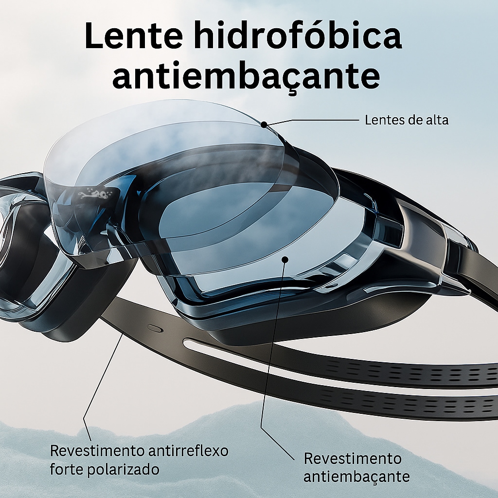 Imagem 3 do produto Óculos de Natação Gold Sports Crystal View 10.0 Hign Definition