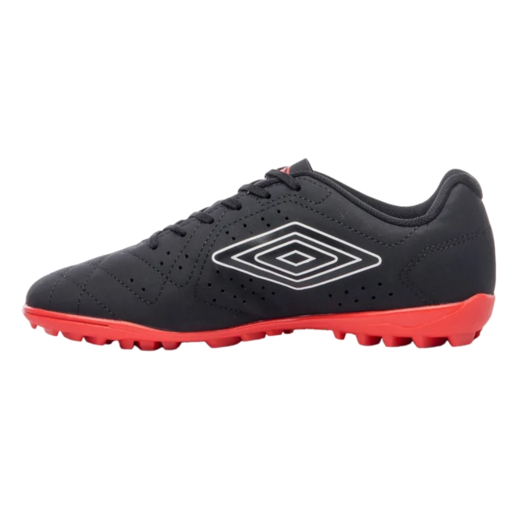 Imagem 2 do produto Chuteira De Society Umbro Neo Striker Preto e Vermelho - Masculino