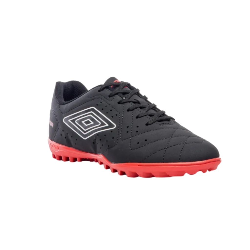 Imagem 3 do produto Chuteira De Society Umbro Neo Striker Preto e Vermelho - Masculino