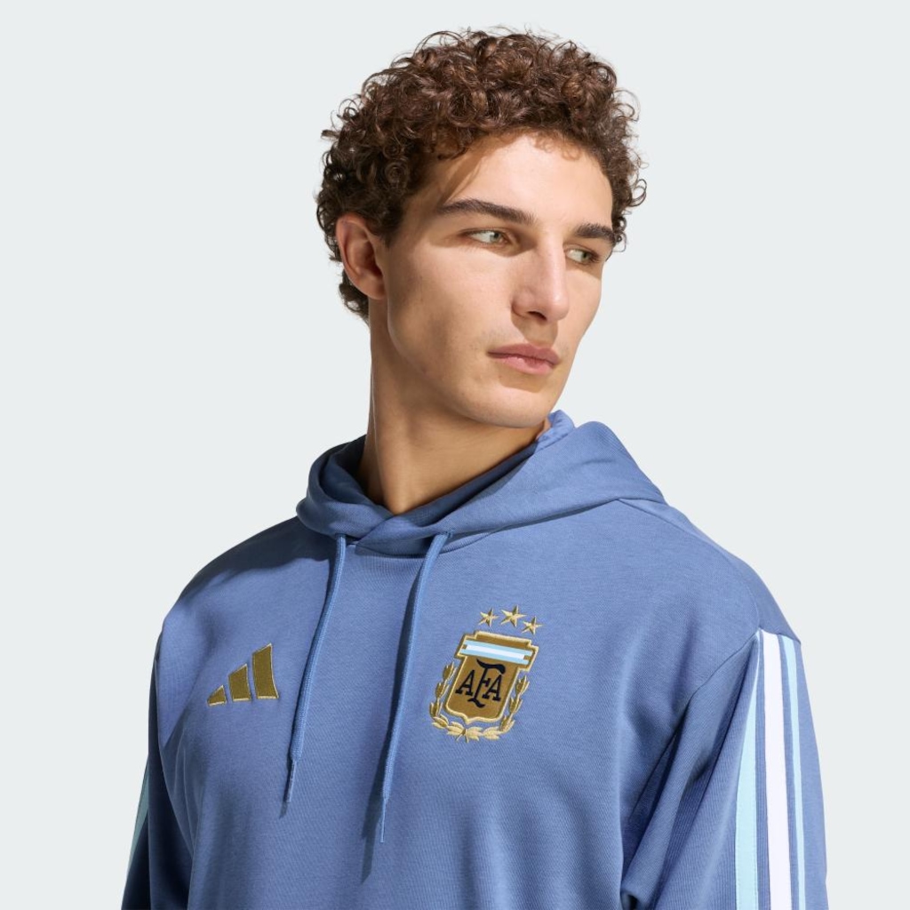Imagem 5 do produto Blusão de Moletom com Capuz Adidas Argentina DNA Masculino