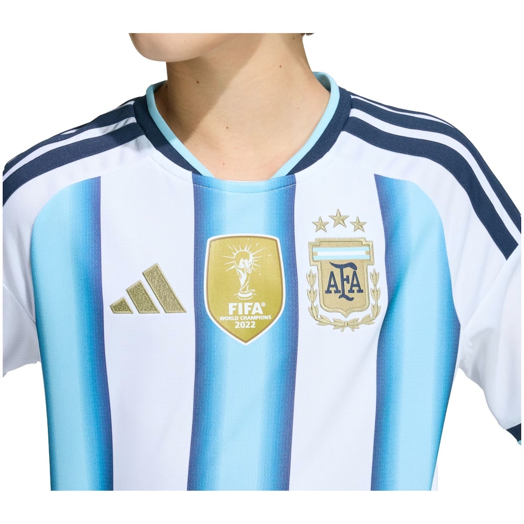 Imagem 5 do produto Camisa adidas Titular da Seleção Argentina 26/27 Messi Infantil