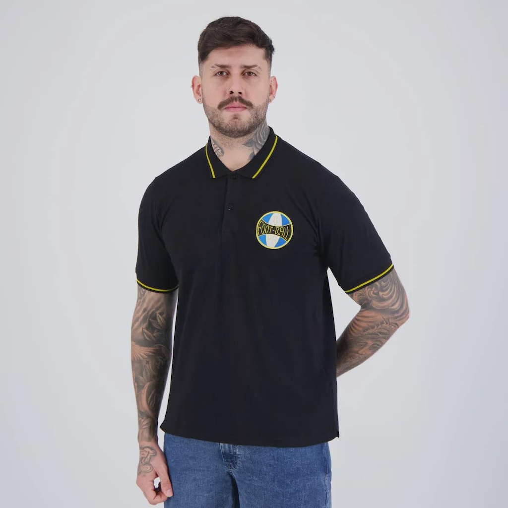 Imagem 3 do produto Camisa Polo Grêmio Ouro Masculina