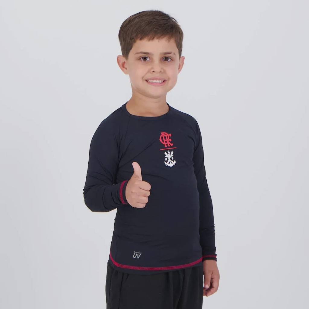 Imagem 2 do produto Camisa Térmica Flamengo Guanabara Manga Longa Infantil