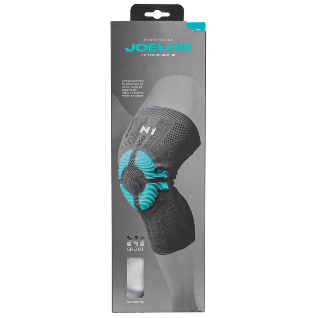 Imagem 3 do produto Joelheira N1 Sport Pro com haste Lateral e Gel - 1 Unidade