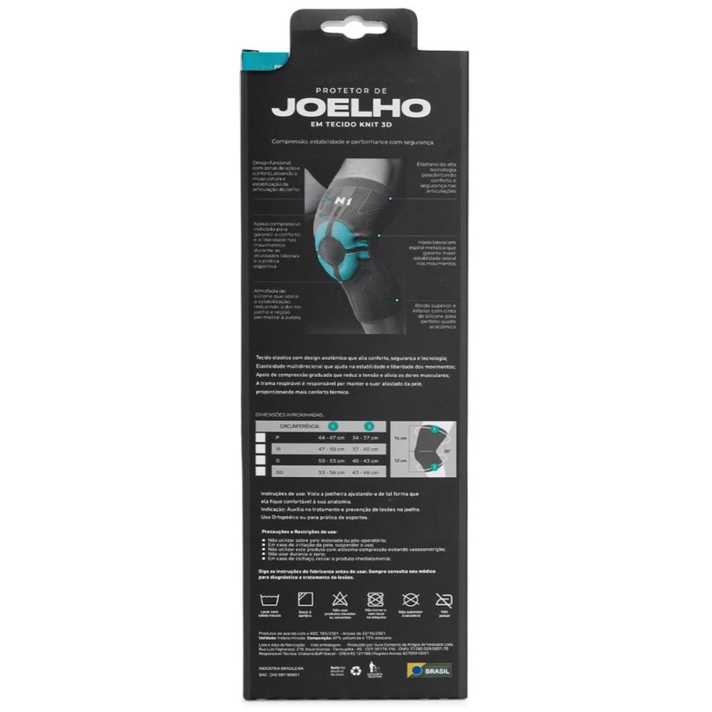 Imagem 5 do produto Joelheira N1 Sport Pro com haste Lateral e Gel - 1 Unidade