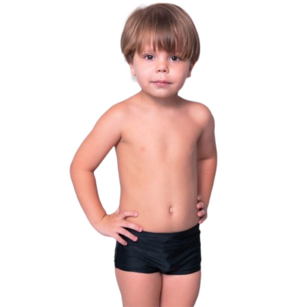 Imagem 2 do produto Sunga Box Básica Lisa Vekyo Moda Praia Infantil