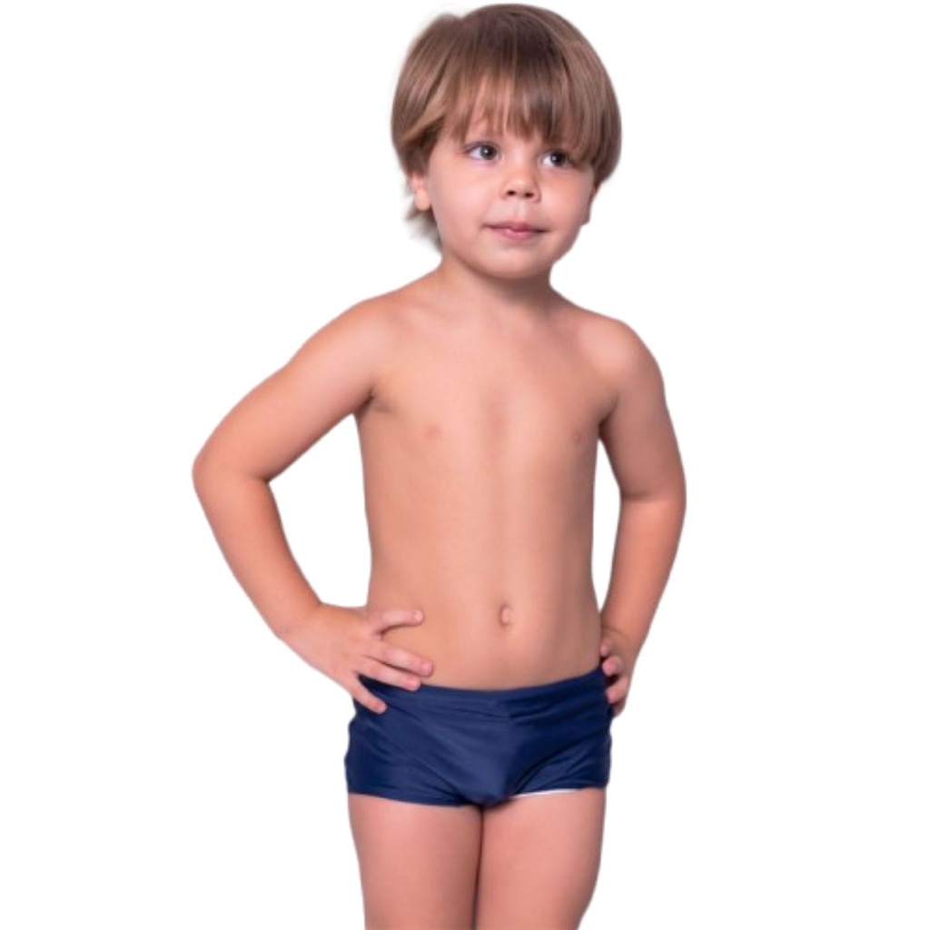 Imagem 2 do produto Sunga Box Básica Lisa Vekyo Moda Praia Infantil