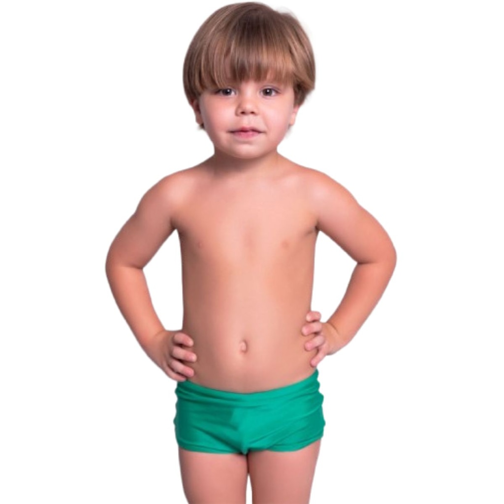 Imagem 2 do produto Sunga Box Básica Lisa Vekyo Moda Praia Infantil