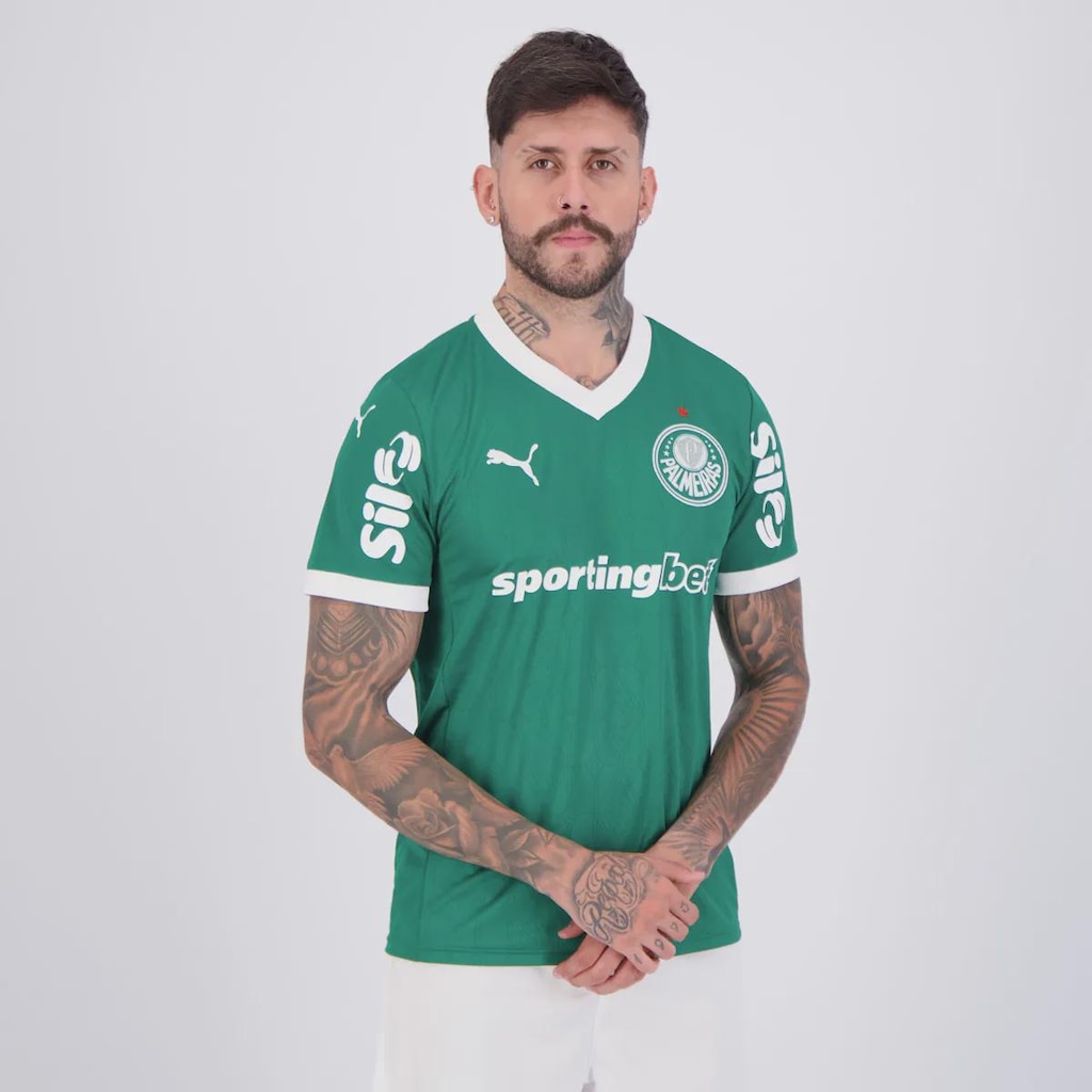 Imagem 2 do produto Camisa do Palmeiras I 25/26 Puma Com Patrocínio Masculina