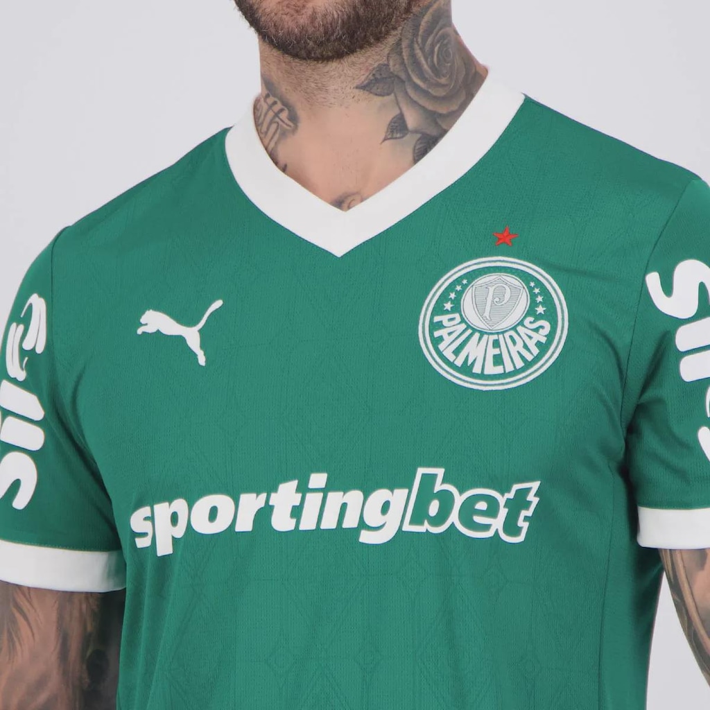 Imagem 5 do produto Camisa do Palmeiras I 25/26 Puma Com Patrocínio Masculina