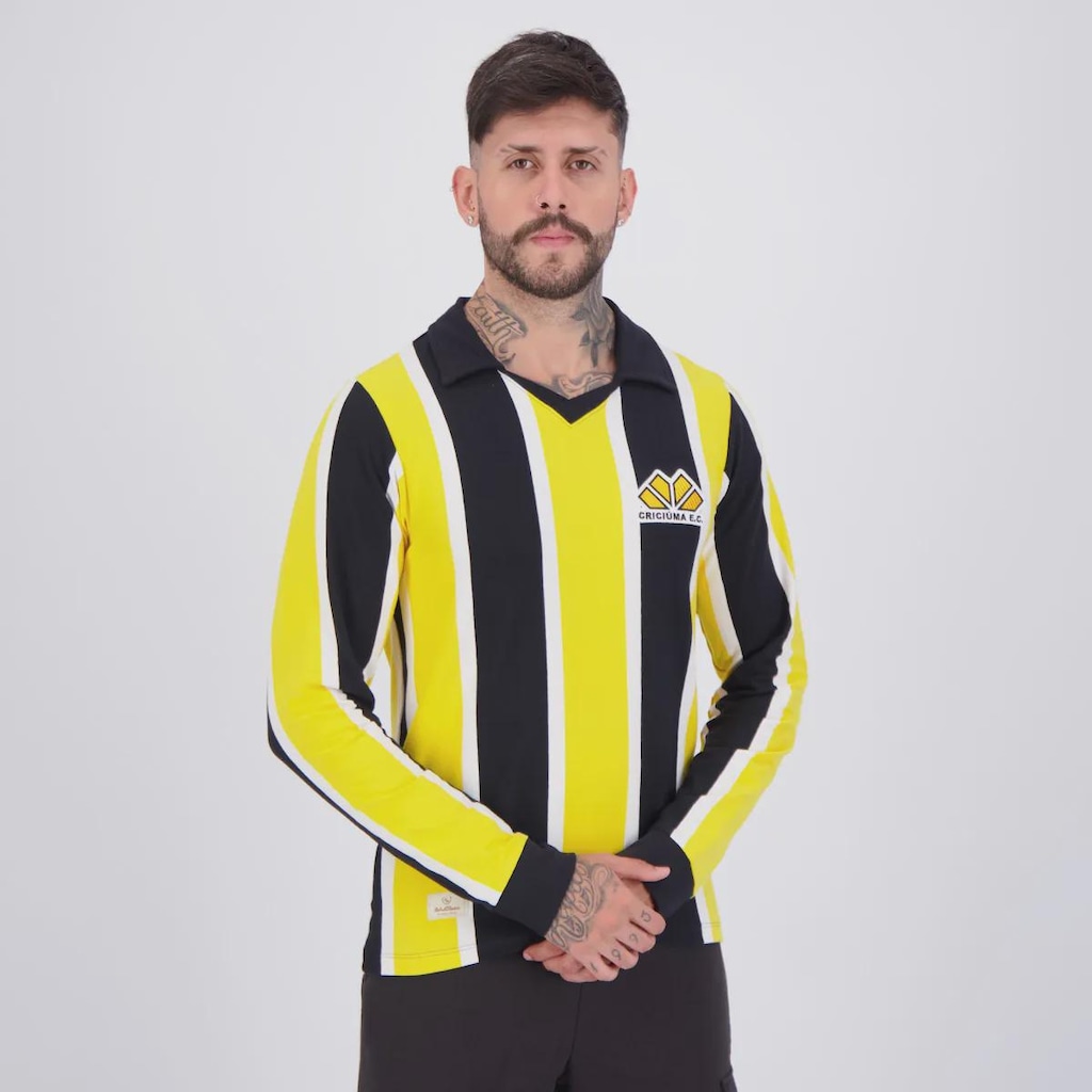 Imagem 2 do produto Camisa do Criciúma Retrô 1988 ML Masculina