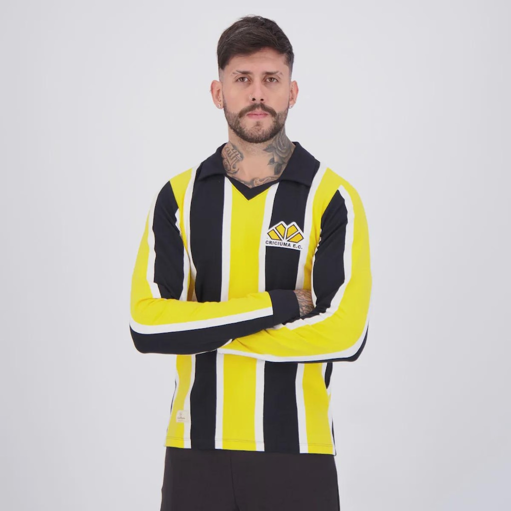 Imagem 3 do produto Camisa do Criciúma Retrô 1988 ML Masculina