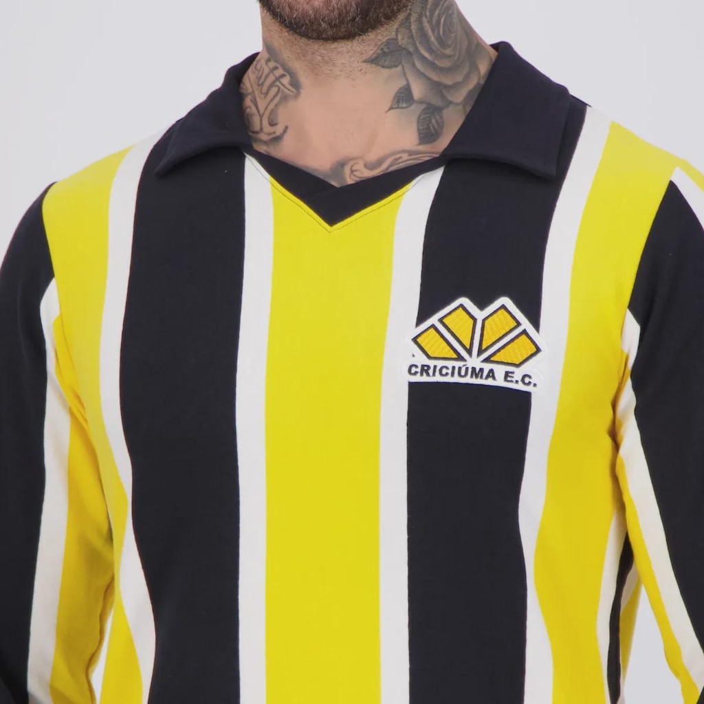 Imagem 5 do produto Camisa do Criciúma Retrô 1988 ML Masculina