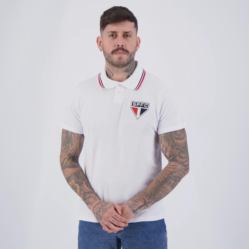 Imagem 3 do produto Camisa Polo São Paulo Hill Masculina