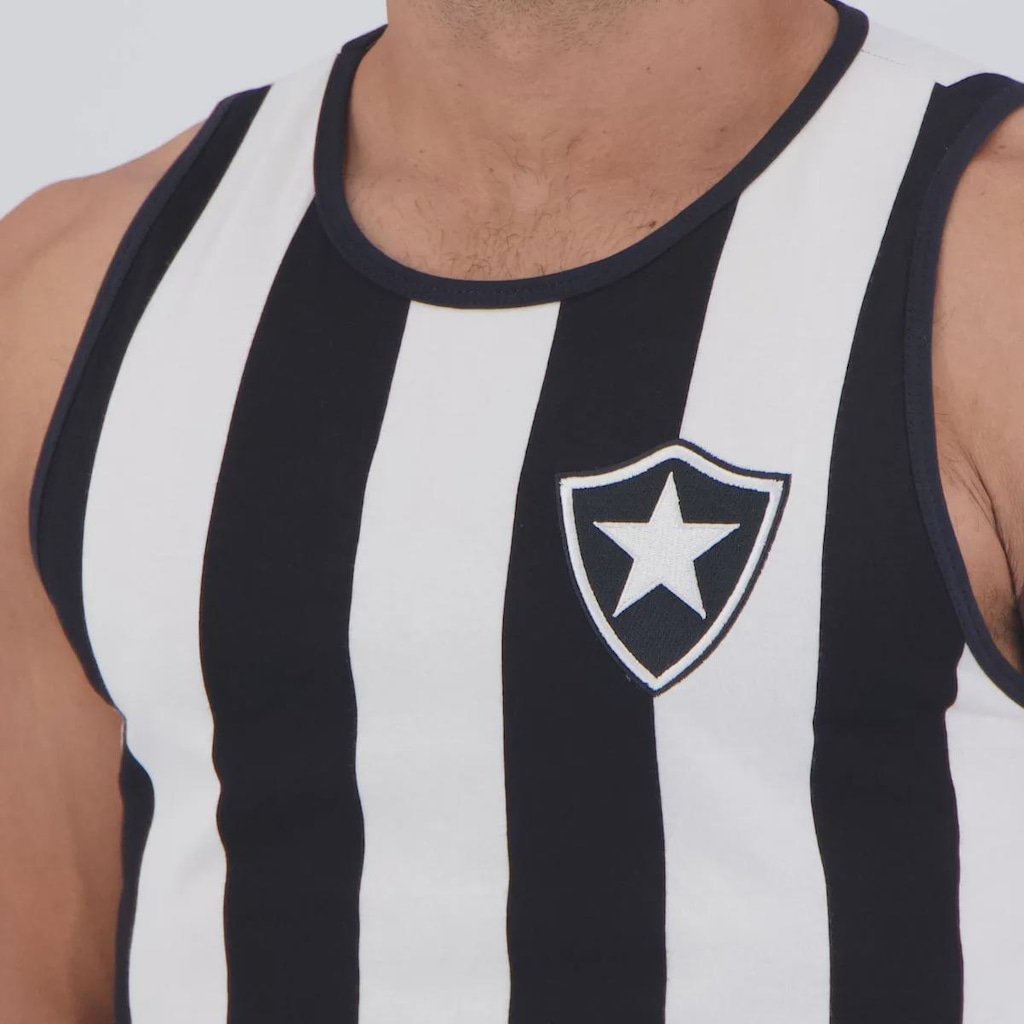 Imagem 5 do produto Regata Botafogo Retro 1962 Home Listrada Masculina