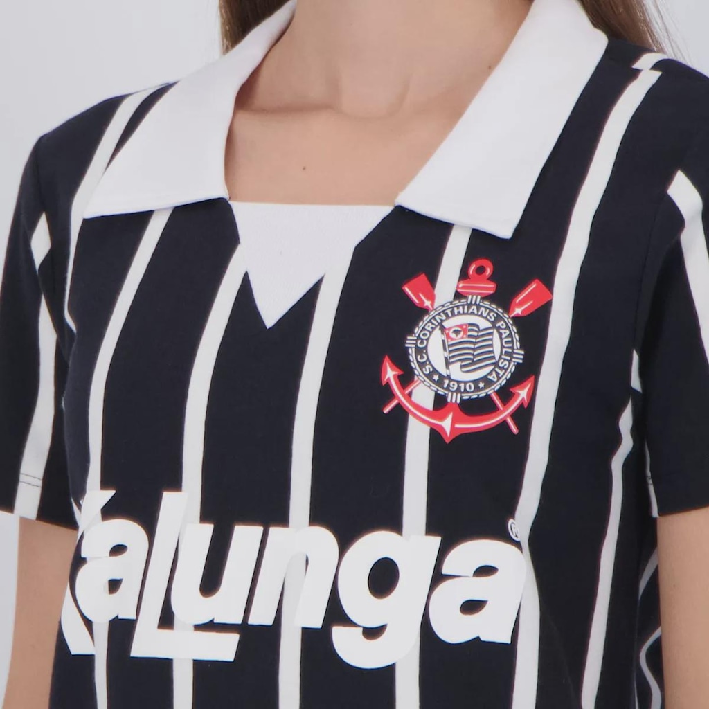 Imagem 5 do produto Camisa Polo Corinthians Kalunga Retrô Feminina