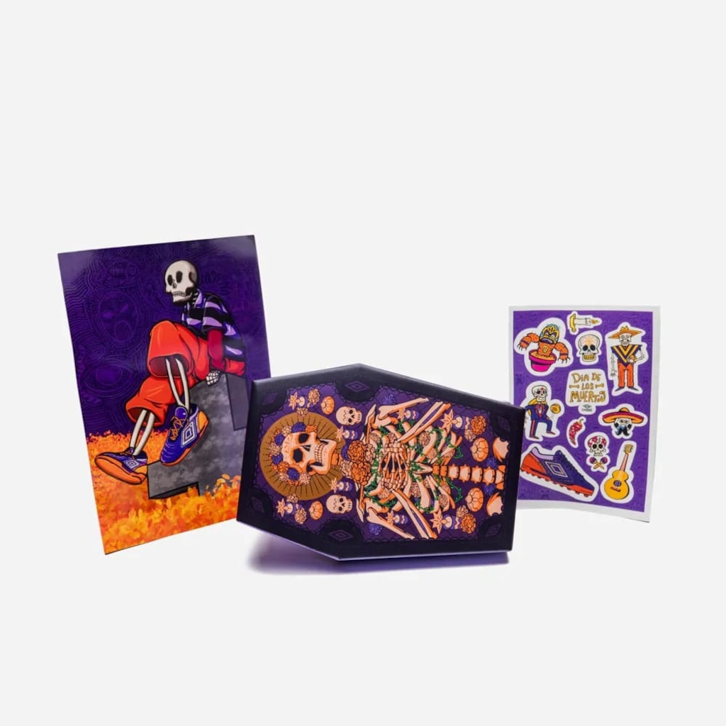 Imagem 2 do produto Chuteira Futsal Infantil Umbro Ultimate Dia de Los Muertos