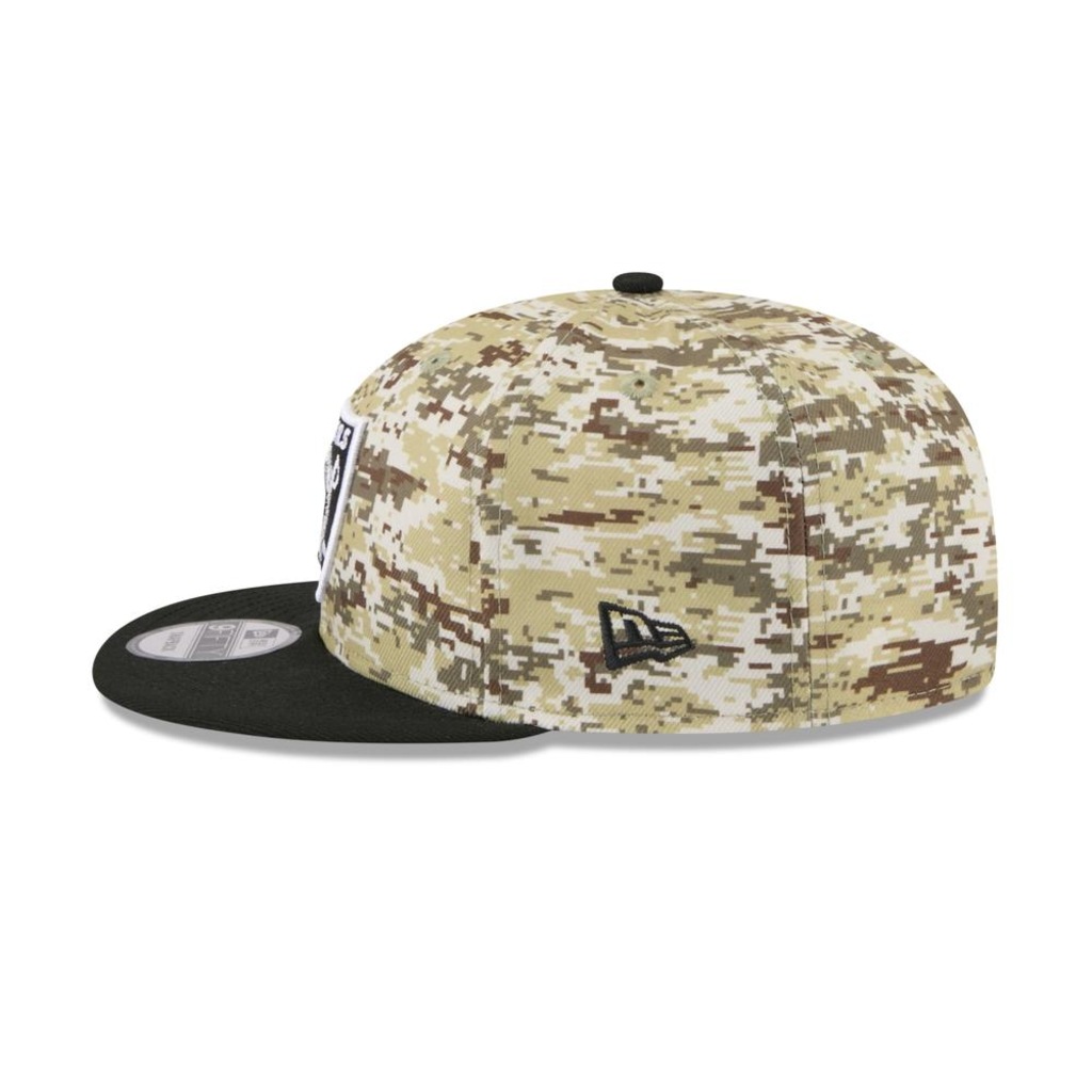Imagem 5 do produto Boné New Era 9Fifty Las Vegas Raiders NFL Salute Service 2025 Masculino