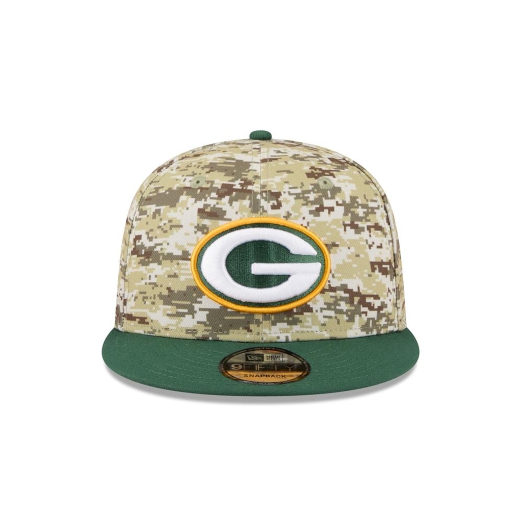 Imagem 2 do produto Boné New Era 9Fifty Green Bay Packers NFL Salute Service 2025 Masculino