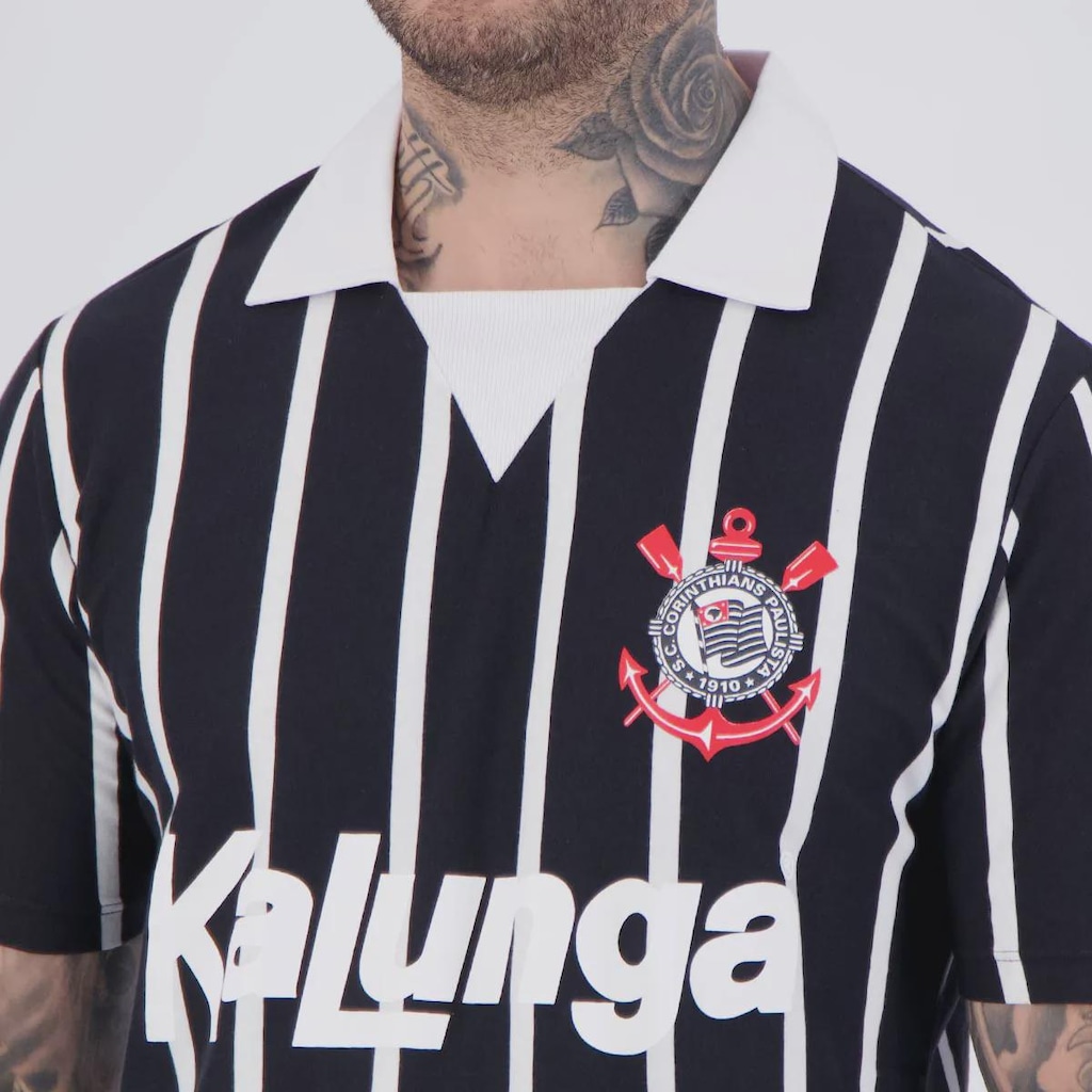 Imagem 5 do produto Camisa Polo Corinthians Retrô Kalunga Masculina