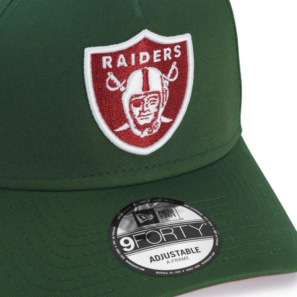 Imagem 3 do produto Boné Adulto New Era 9forty A-Frame NFL Las Vegas Raiders Aba Curva