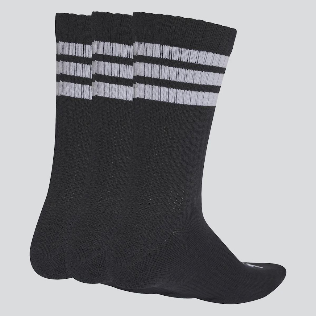 Imagem 2 do produto Kit 3 Pares de Meia Adidas 3 Stripes Unissex