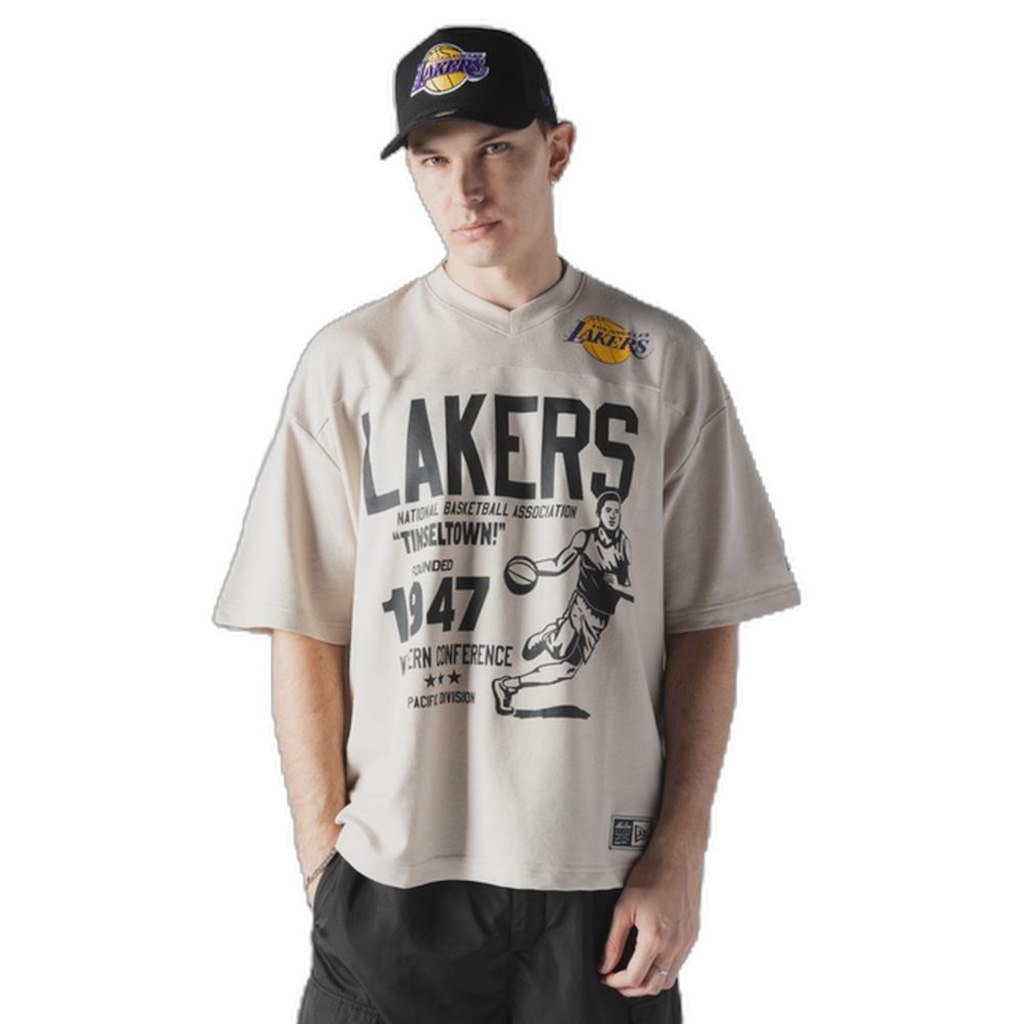 Imagem 2 do produto Camiseta New Era Oversize Los Angeles Lakers NBA Masculina