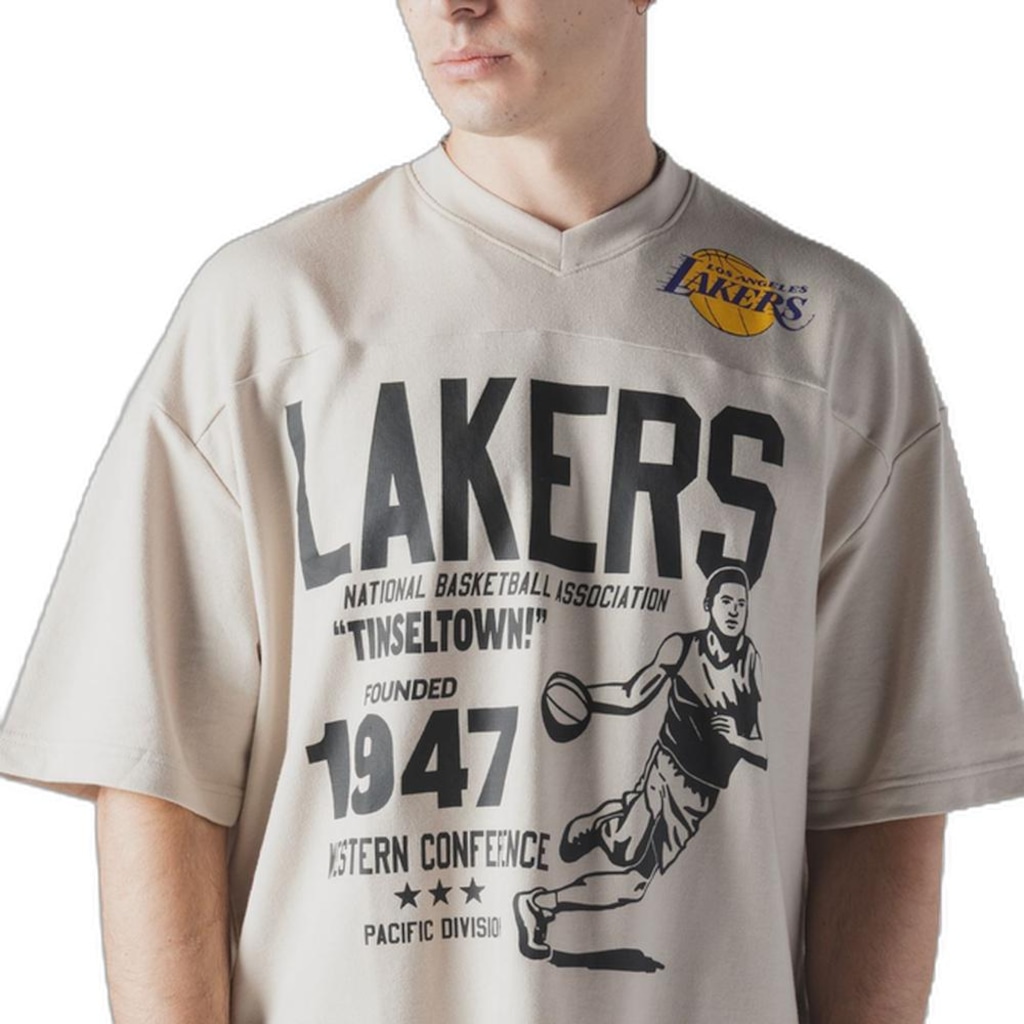 Imagem 3 do produto Camiseta New Era Oversize Los Angeles Lakers NBA Masculina