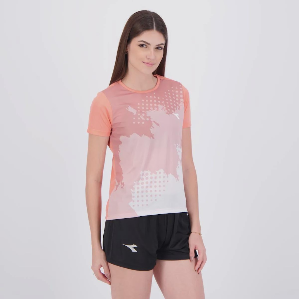 Imagem 2 do produto Camiseta Diadora Esportiva Logo Feminina