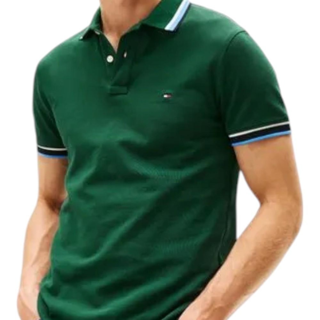 Imagem 4 do produto Camisa Polo Tommy Hilfiger Cuff Interest Slim Fit Masculina