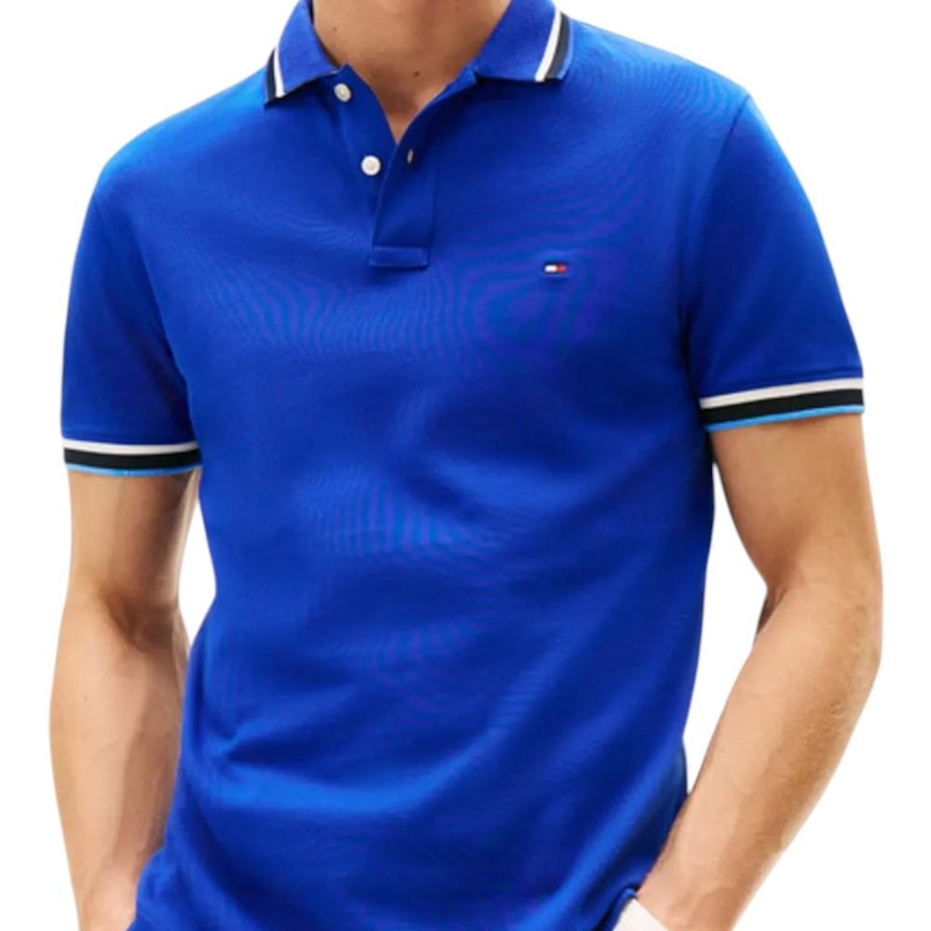 Imagem 3 do produto Camisa Polo Tommy Hilfiger Cuff Interest Slim Fit Masculina