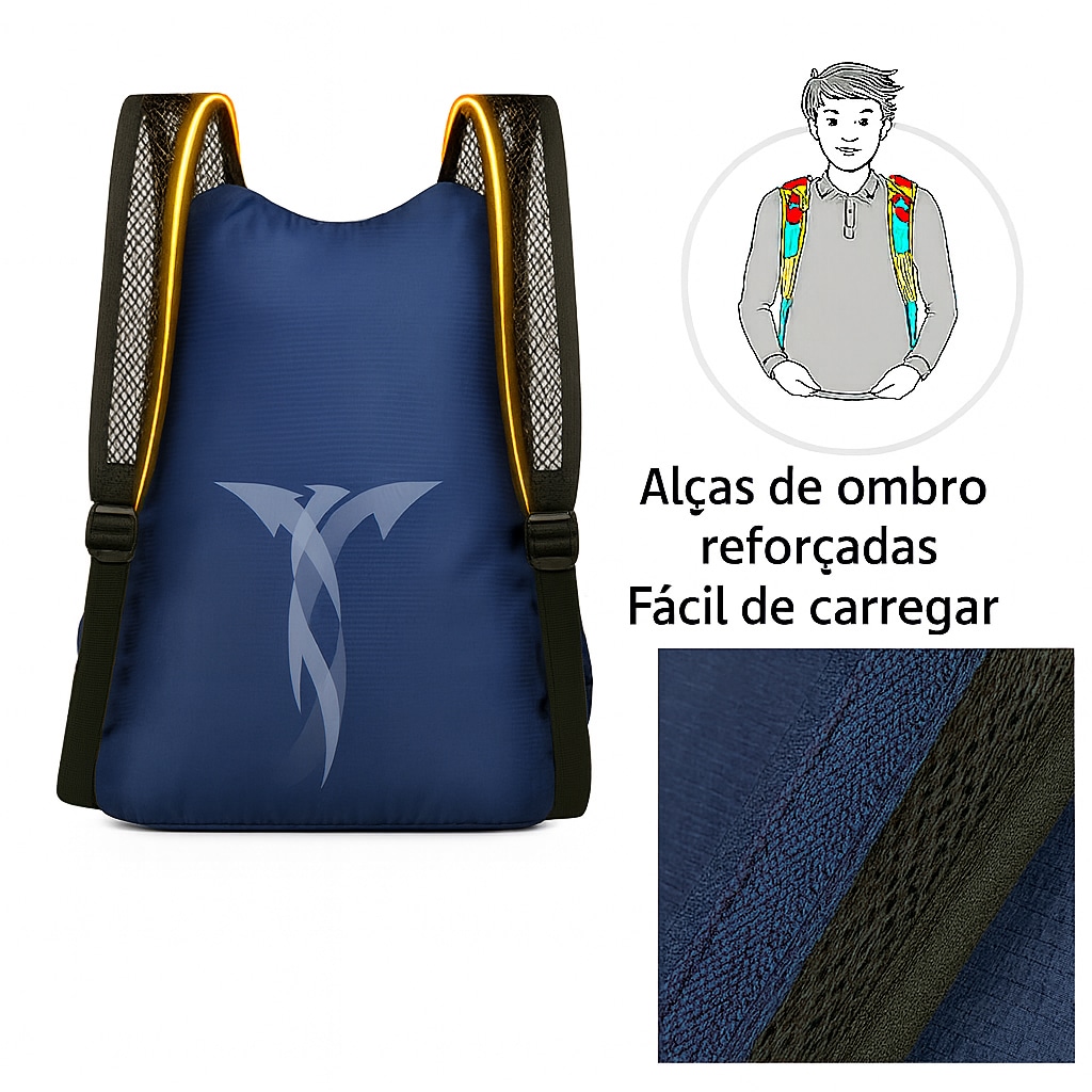 Imagem 3 do produto Mochila Gold Sports Dobrável Portátil Premium 20 litros