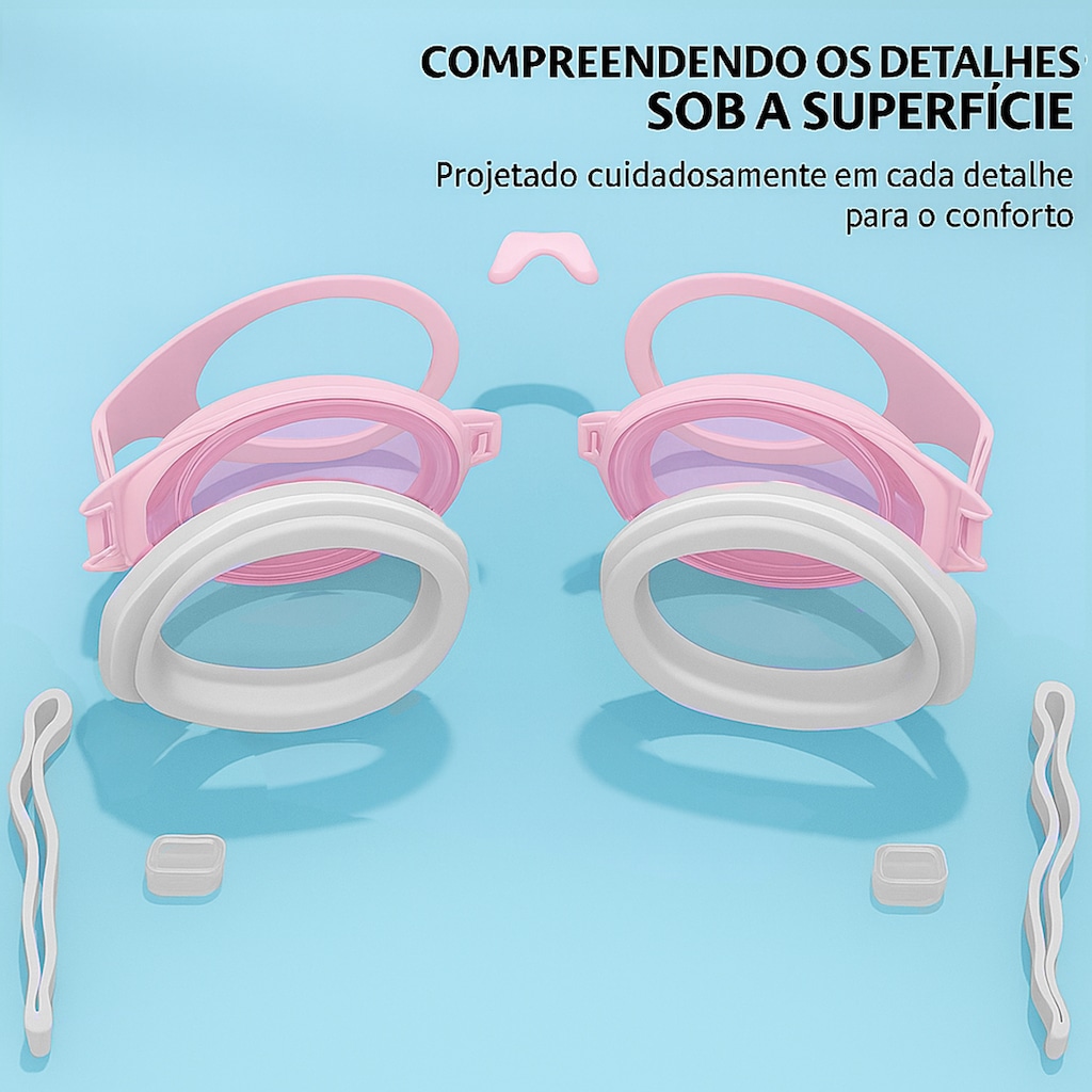 Imagem 4 do produto Óculos de Natação Gold Sports Race Line Premium High Definition 12.0