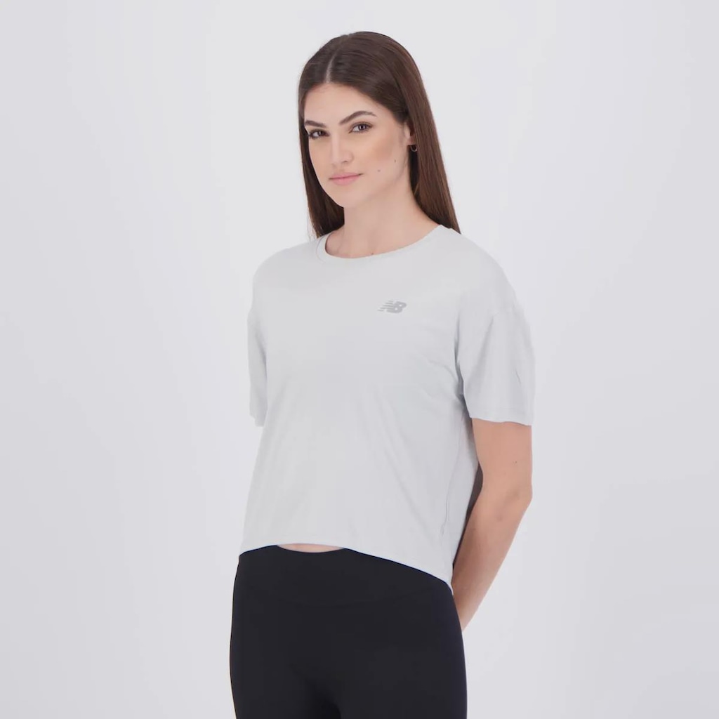 Imagem 3 do produto Camiseta Cropped New Balance Drapey Feminina
