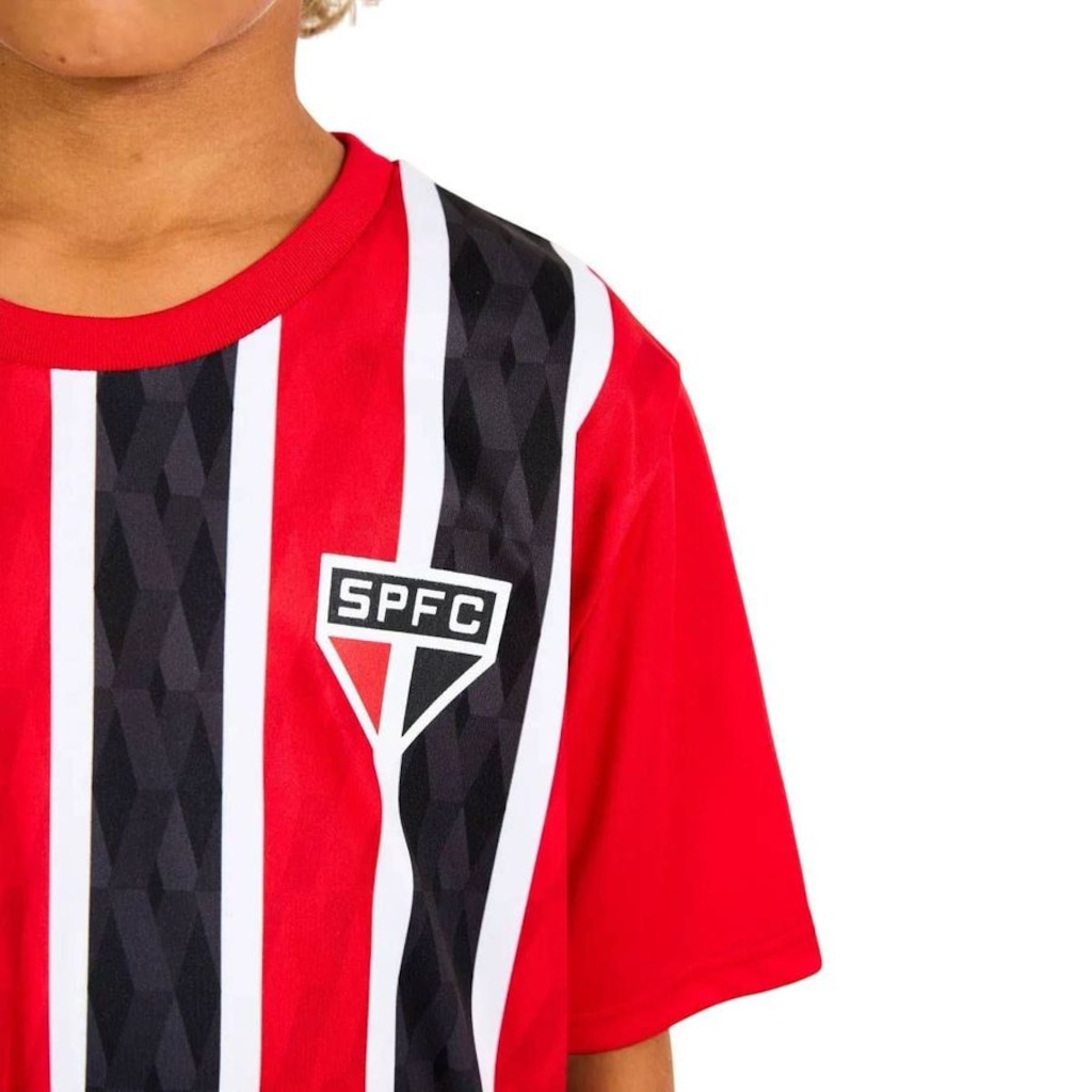 Imagem 4 do produto Kit Uniforme do São Paulo Jogo Braziline Mini Craque Infantil