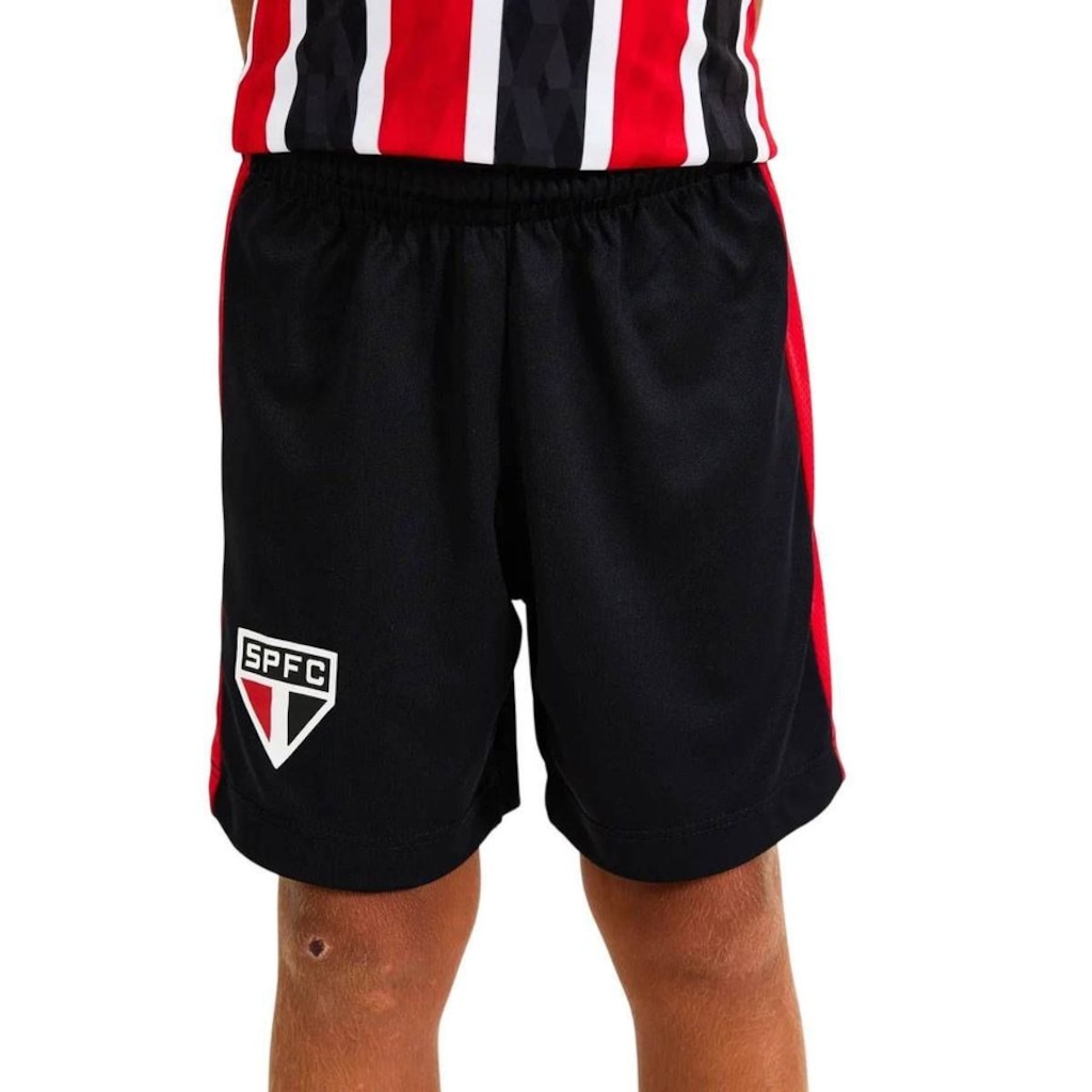Imagem 5 do produto Kit Uniforme do São Paulo Jogo Braziline Mini Craque Infantil