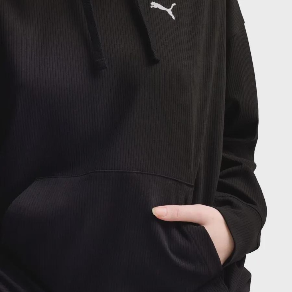 Imagem 4 do produto Blusão Com Capuz Puma Ess Elevated Comfort Rib Feminino