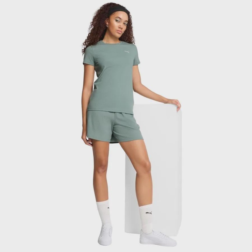 Imagem 3 do produto Camiseta Puma Ess Elevated Rib Feminina