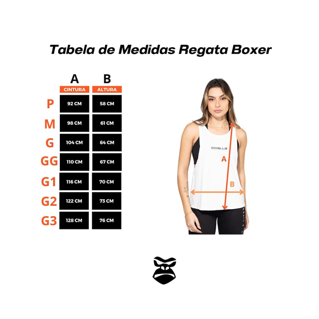 Imagem 2 do produto Camiseta Regata Gorilla Boxer Feminina