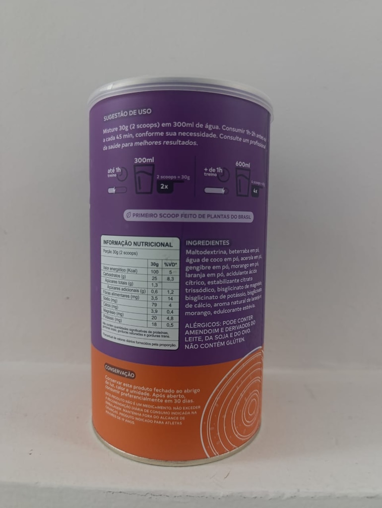Imagem 4 do produto BT 400 Nitrato Dobro sabor Laranja com Morango 450g