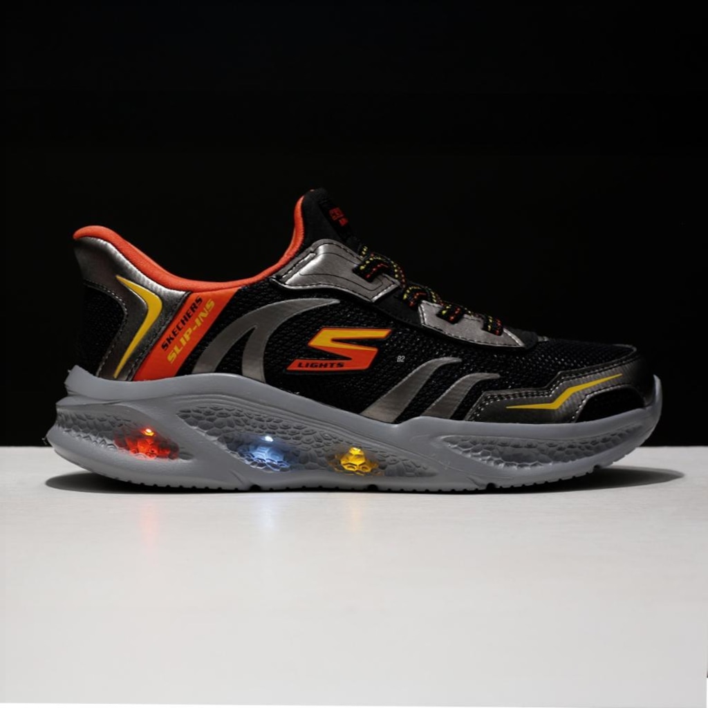 Imagem 4 do produto Tênis Infantil Skechers Meteor Lights Brisk