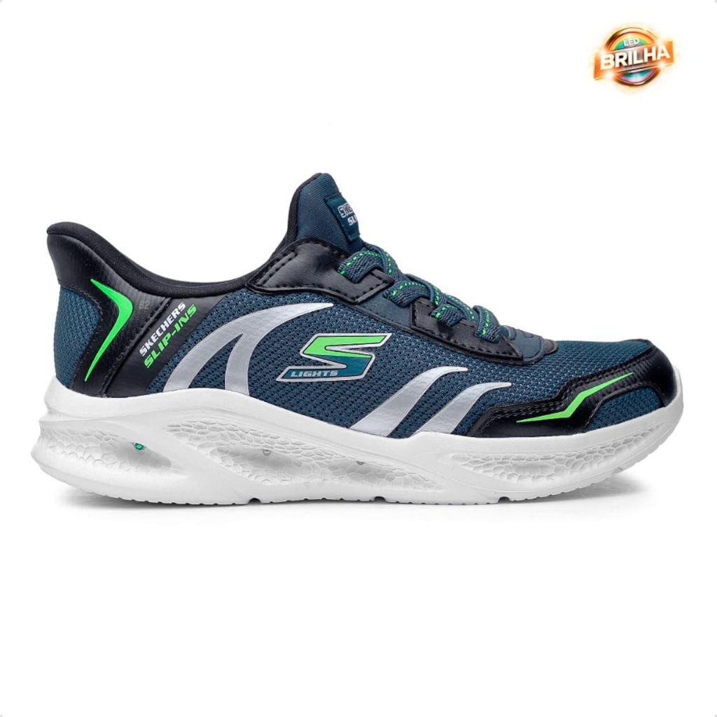 Imagem 3 do produto Tênis Infantil Skechers Meteor Lights Brisk