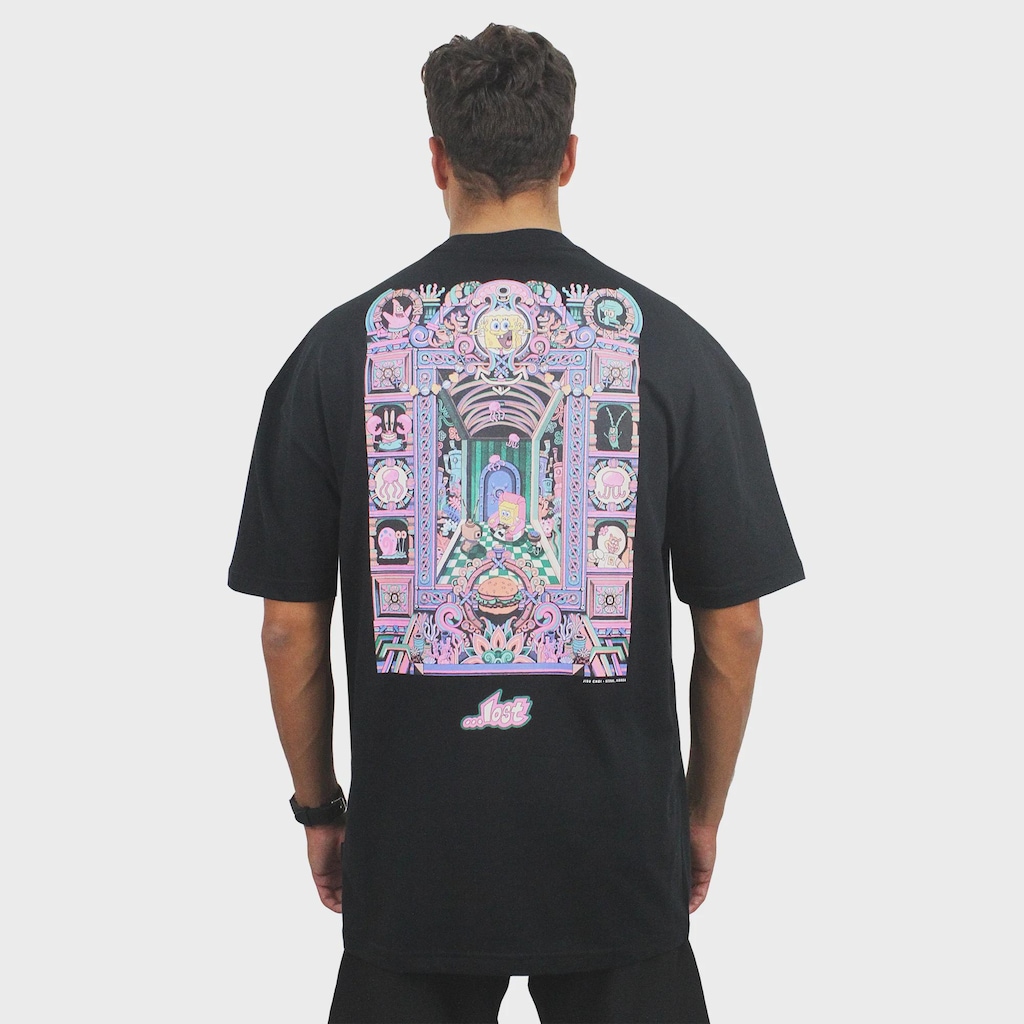 Imagem 2 do produto Camiseta Lost x Bob Esponja Octopus Saturm Black - Masculina