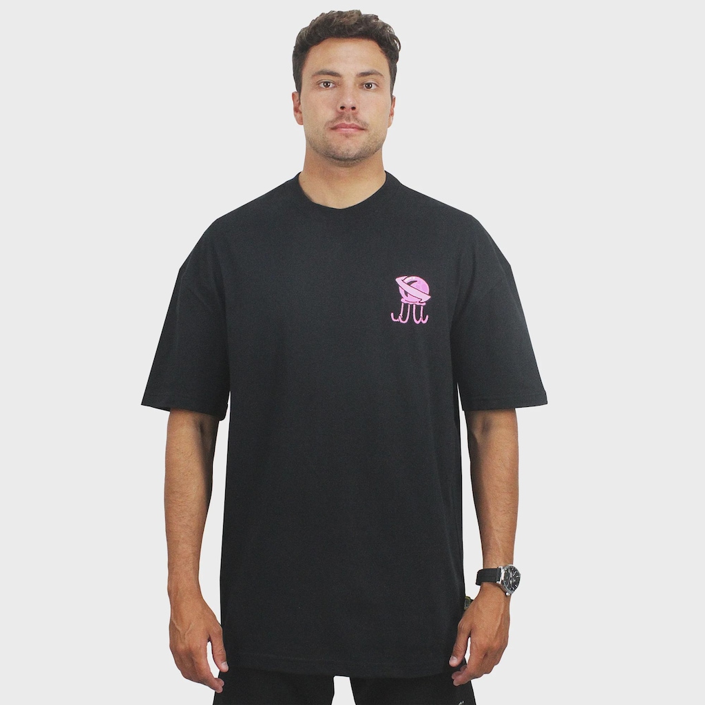 Imagem 3 do produto Camiseta Lost x Bob Esponja Octopus Saturm Black - Masculina