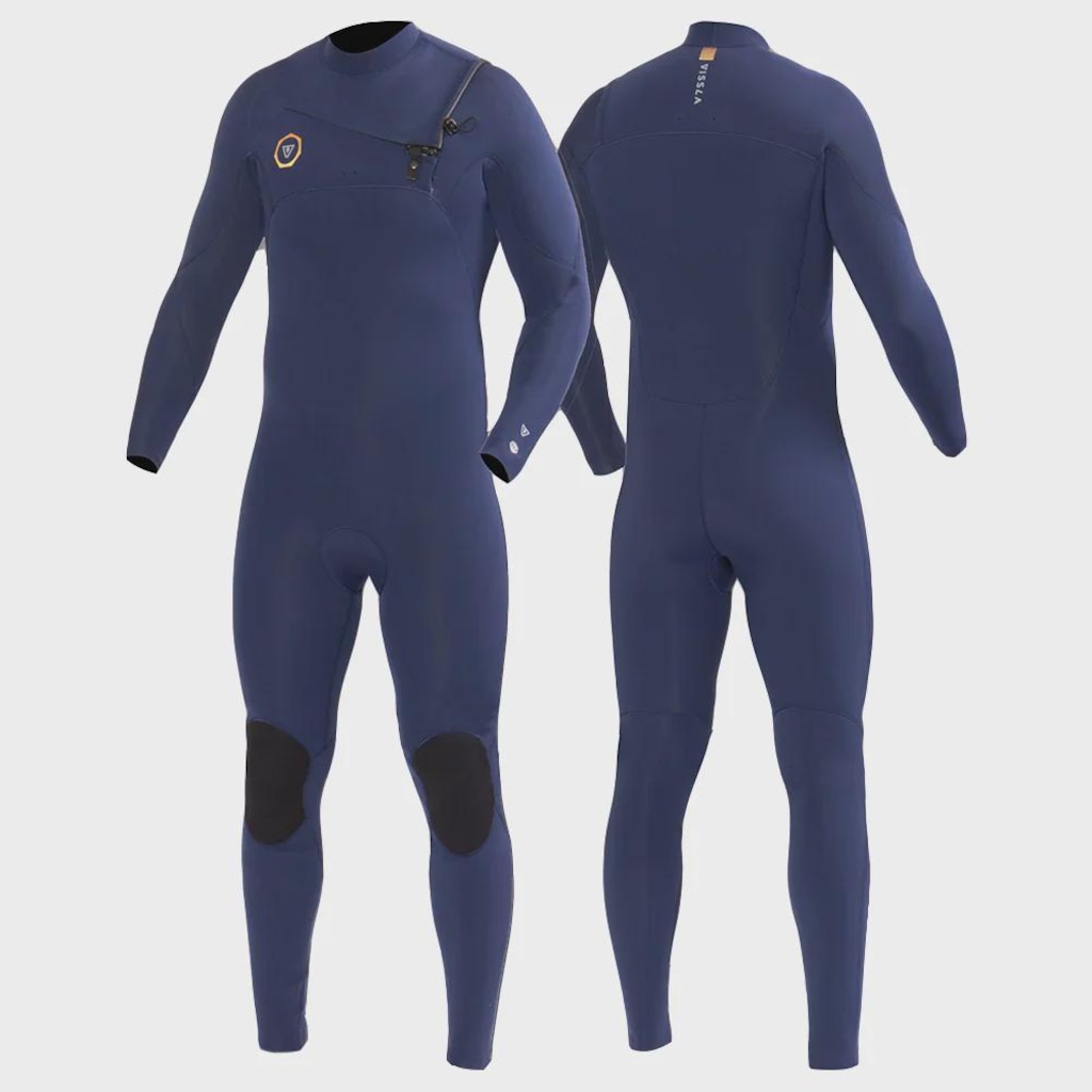 Imagem 4 do produto Long John Vissla Seven Seas 3/2 Chest Zip Naval Importado Masculino