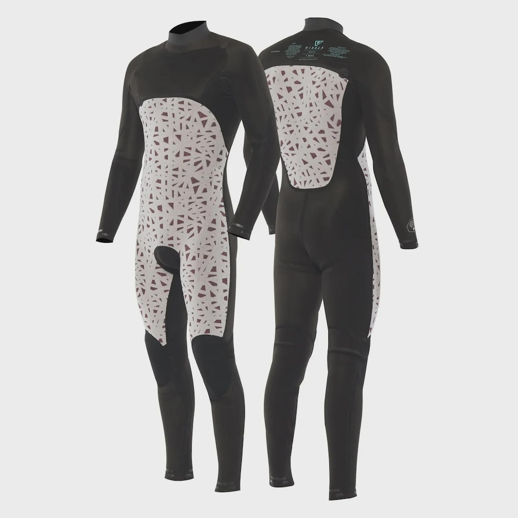 Imagem 5 do produto Long John Vissla Seven Seas 3/2 Chest Zip Naval Importado Masculino
