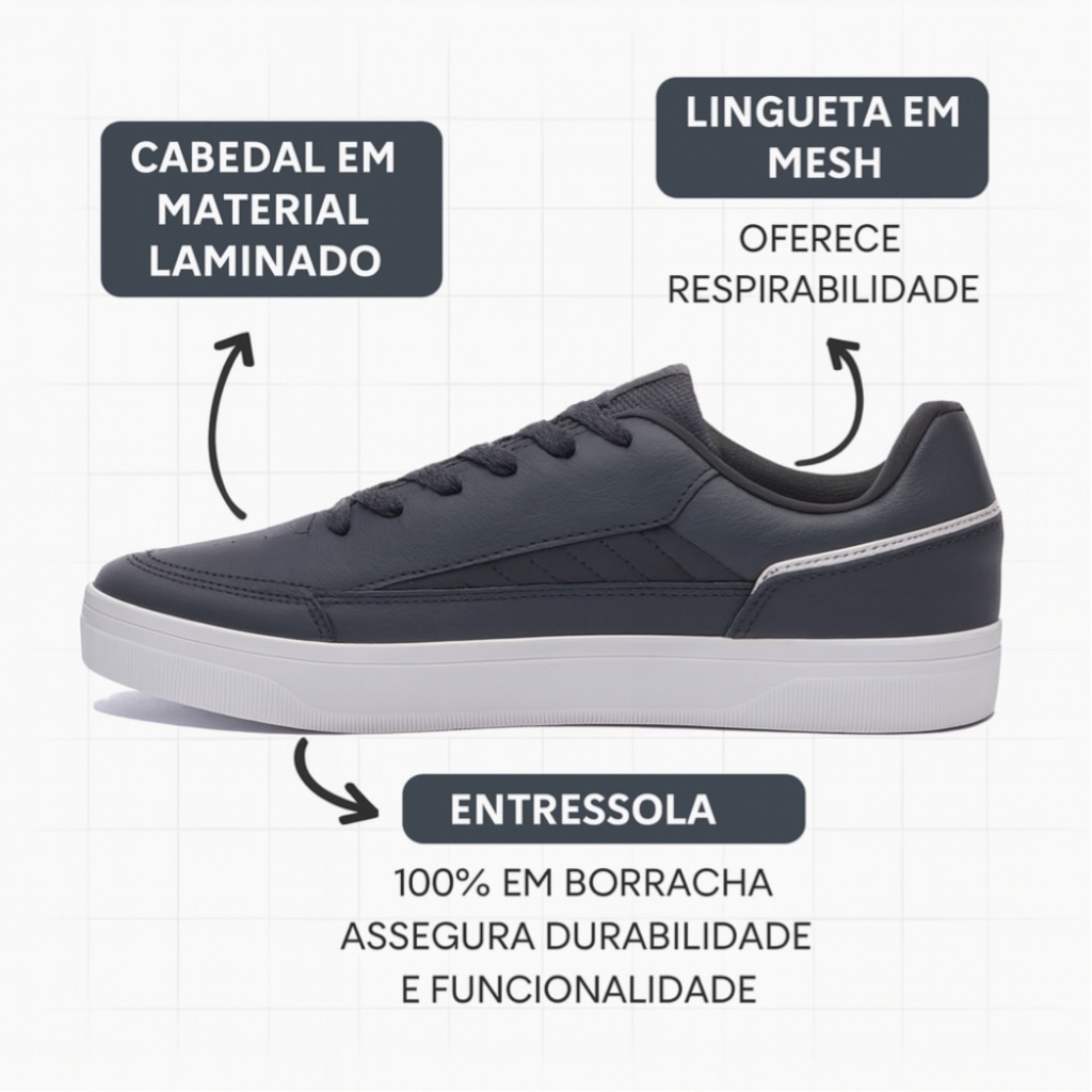 Imagem 3 do produto Kit Tênis Fila Vortex E Meia - Masculino