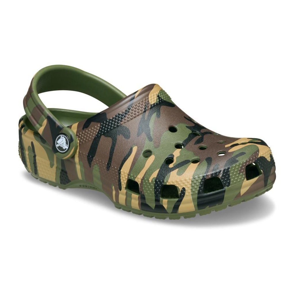 Imagem 2 do produto Sandália Crocs Classic Camouflage Clog K Army Infantil